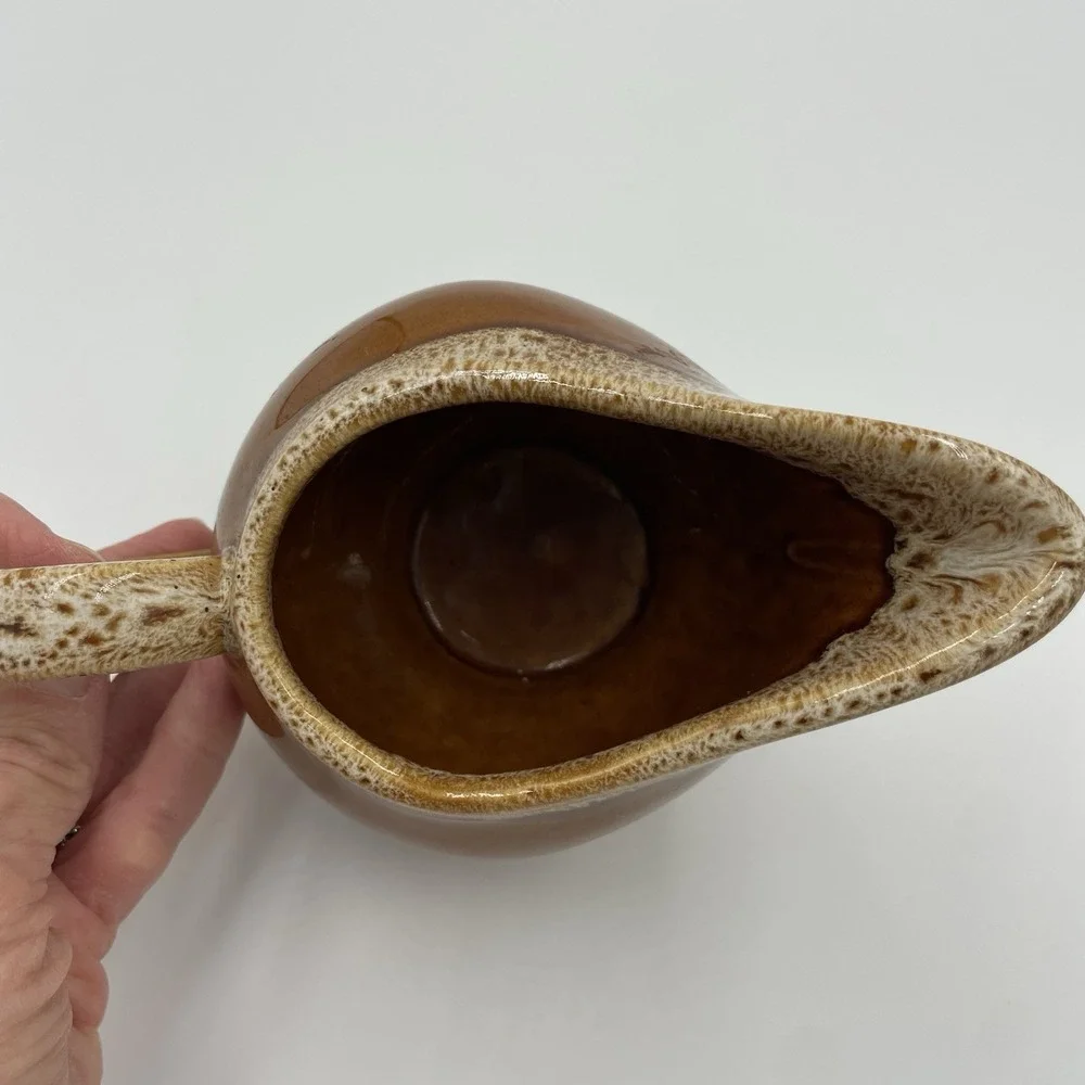 VTG McCOY USA Brown Speckled Drip‎ Glaze 3.5
